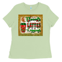 Matcha flannels lattes leggings tumbler Ladies Tee - BundleAndBundleShop
