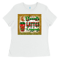 White flannels lattes leggings tumbler Ladies Tee - BundleAndBundleShop