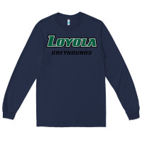 Navy loyola (md) greyhounds Long Sleeve Tee - linhVisuals