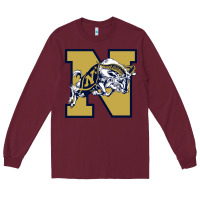 Burgundy navy midshipmen Long Sleeve Tee - linhVisuals