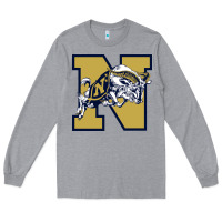 Heather Grey navy midshipmen Long Sleeve Tee - linhVisuals