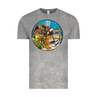 Cloud Rock Christmas  farm animals Vintage Tee - FaDigitalArtStudio