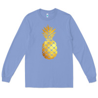 Colony Blue gold pineapple Long Sleeve Tee - linhVisuals
