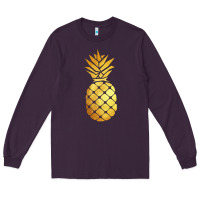 Plum gold pineapple Long Sleeve Tee - linhVisuals