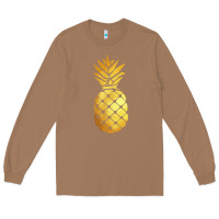 Toasted Coconut gold pineapple Long Sleeve Tee - linhVisuals