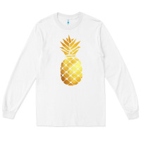 White gold pineapple Long Sleeve Tee - linhVisuals