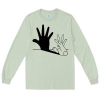 Matcha rabbit hand shadow Long Sleeve Tee - linhVisuals