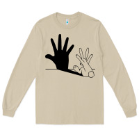 Mushroom rabbit hand shadow Long Sleeve Tee - linhVisuals