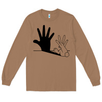 Rabbit Hand Shadow Long Sleeve Tee | Teevron