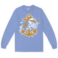 Colony Blue navy midshipmen Long Sleeve Tee - linhVisuals