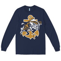 Navy navy midshipmen Long Sleeve Tee - linhVisuals