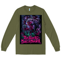 Army Green Black Dahlia Murder Long Sleeve Tee - linhVisuals