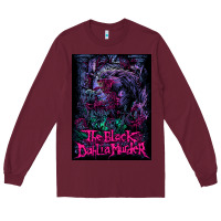 Burgundy Black Dahlia Murder Long Sleeve Tee - linhVisuals
