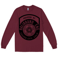Burgundy what goes up must come down Long Sleeve Tee - linhVisuals