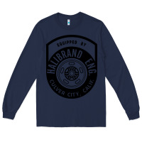 Navy what goes up must come down Long Sleeve Tee - linhVisuals