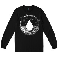 Black magic  the gathering kaldheim islands symbol Long Sleeve Tee - linhVisuals