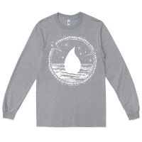 Heather Grey magic  the gathering kaldheim islands symbol Long Sleeve Tee - linhVisuals
