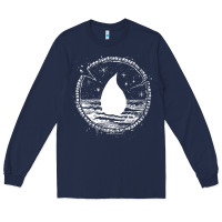 Navy magic  the gathering kaldheim islands symbol Long Sleeve Tee - linhVisuals