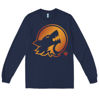 Navy magic the gathering hunt emblem Long Sleeve Tee - linhVisuals