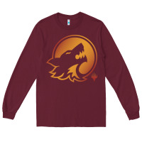 Burgundy magic the gathering hunt emblem Long Sleeve Tee - linhVisuals