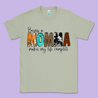 Being A Momma Makes My Life Complete Classic Tee Designed By Cowcowdesign