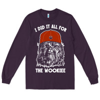 Plum i did it all for the wookiee Long Sleeve Tee - linhVisuals