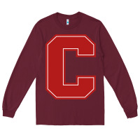 Burgundy cornell big red Long Sleeve Tee - linhVisuals