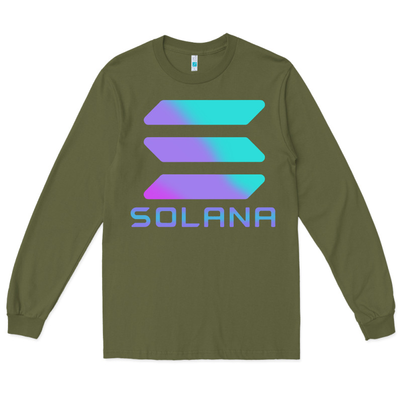 Solana Cryptocurrency Solana Long Sleeve Tee by linhVisuals | Teevron