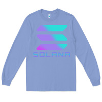 Colony Blue solana cryptocurrency solana Long Sleeve Tee - linhVisuals