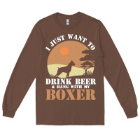 Chestnut boxer beer dog lover t  shirt boxer beer dog lover t  shirt Long Sleeve Tee - linhVisuals