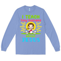 Colony Blue i teach tiny humans about jesus Long Sleeve Tee - linhVisuals