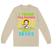 Mushroom i teach tiny humans about jesus Long Sleeve Tee - linhVisuals