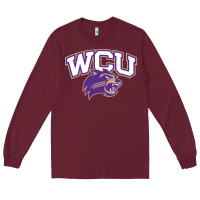 Burgundy western carolina catamounts Long Sleeve Tee - linhVisuals
