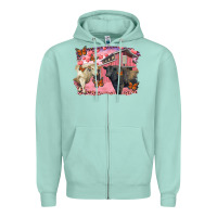 Seafoam valentine's day barn and black angus with charolais Zipper Hoodie - RanaPortraitStore