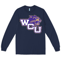 Navy western carolina catamounts Long Sleeve Tee - linhVisuals