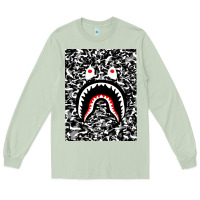 Matcha Bape Shark Army Long Sleeve Tee - linhVisuals