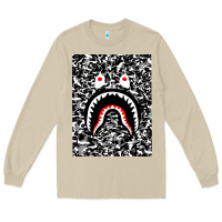 Mushroom Bape Shark Army Long Sleeve Tee - linhVisuals