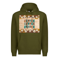 Army Green coffee Premium Hoodie - Artiststas