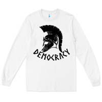 White democracy Long Sleeve Tee - linhVisuals