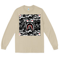 Mushroom Bape Shark Army Long Sleeve Tee - linhVisuals