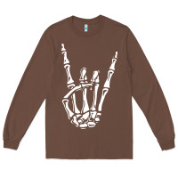 Chestnut rock on skeleton hand Long Sleeve Tee - linhVisuals