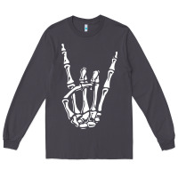 Rock On Skeleton Hand Long Sleeve Tee | Teevron