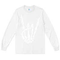 White rock on skeleton hand Long Sleeve Tee - linhVisuals