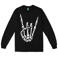Black rock on skeleton hand Long Sleeve Tee - linhVisuals