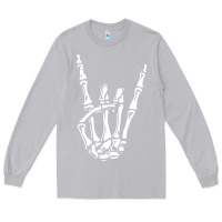 Moon Dust rock on skeleton hand Long Sleeve Tee - linhVisuals