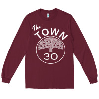 Burgundy the town Long Sleeve Tee - linhVisuals
