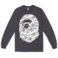 Smoke Gorilla Head Shot Long Sleeve Tee - linhVisuals