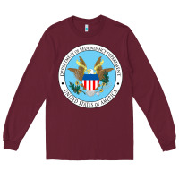 Burgundy department of redundancy department Long Sleeve Tee - linhVisuals