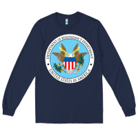 Navy department of redundancy department Long Sleeve Tee - linhVisuals