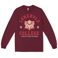 Burgundy magic the gathering strixhaven lorehold school motto Long Sleeve Tee - linhVisuals